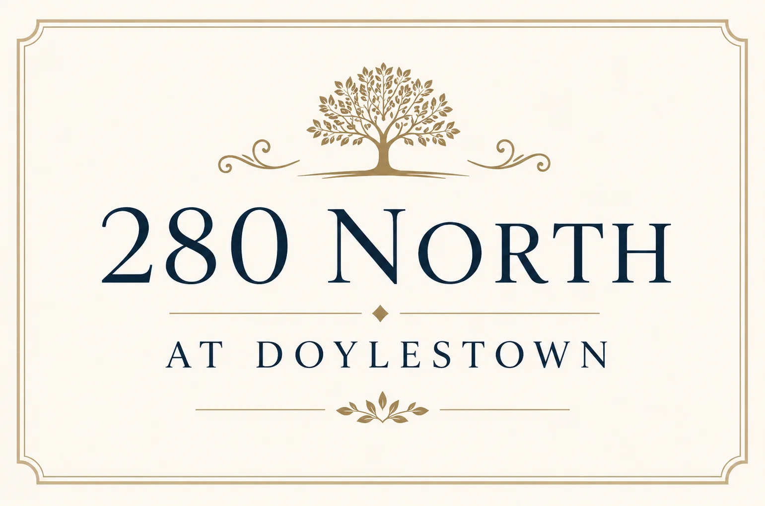 280 North at Doylestown luxury townhome community logo