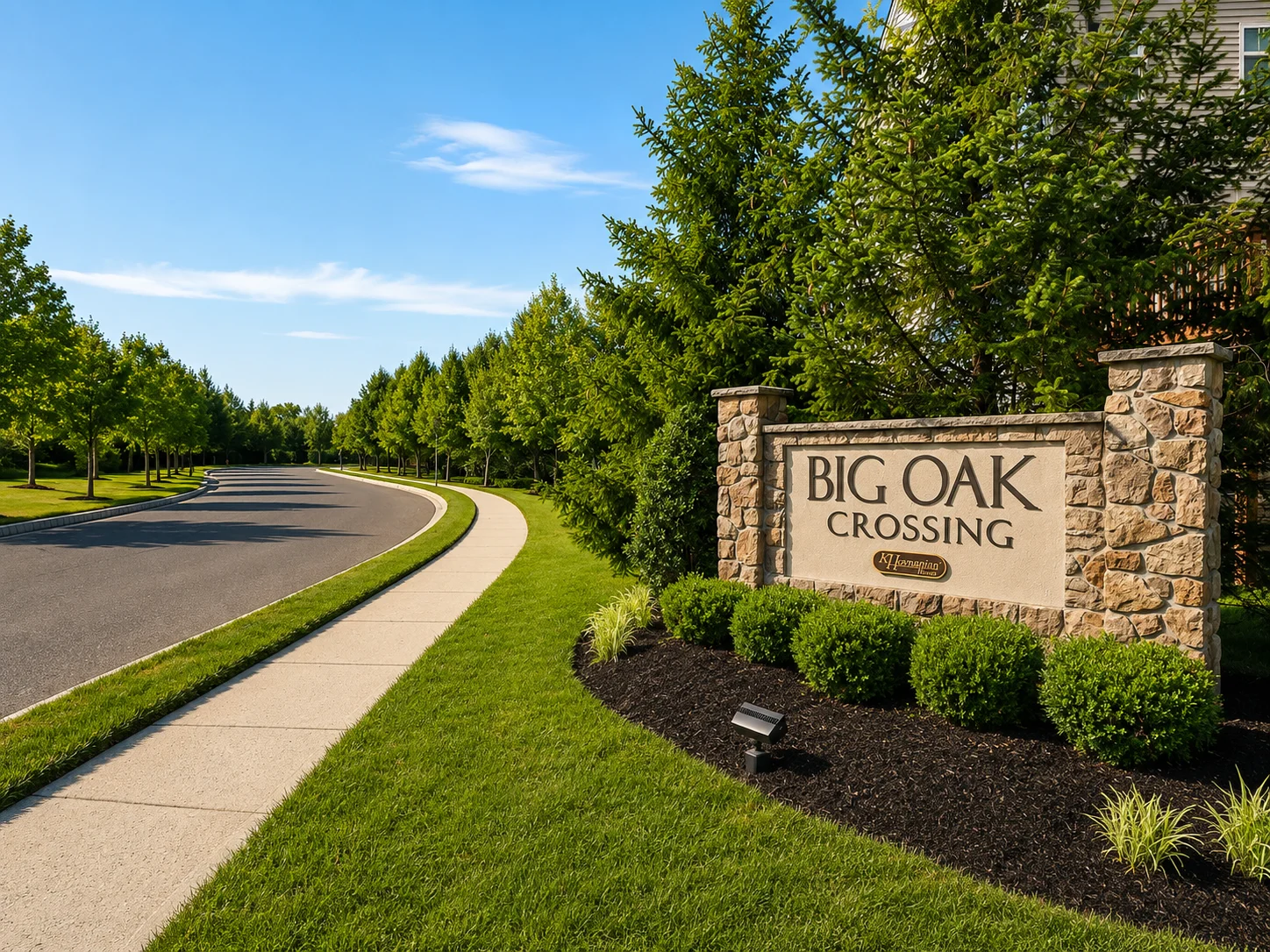 Entrance to Big Oak Crossing in Langhorne PA