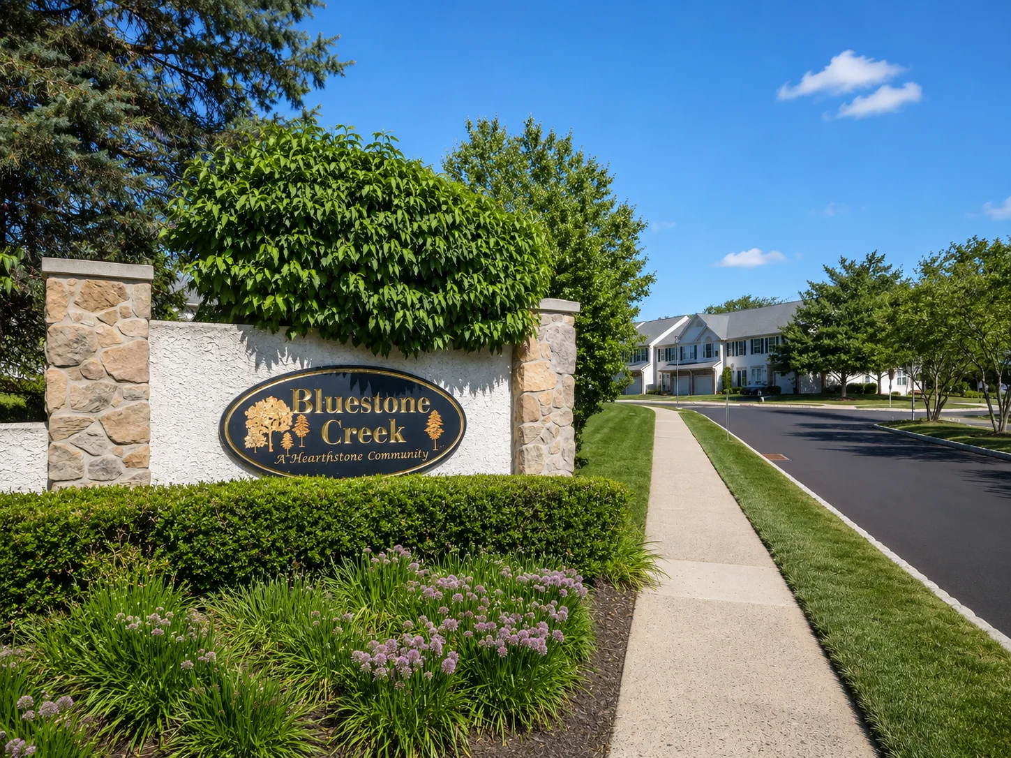 Entrance to Bluestone Creek in Warrington