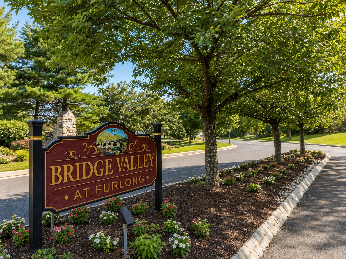 Entrance to Bridge Valley at Furlong in Warwick Township