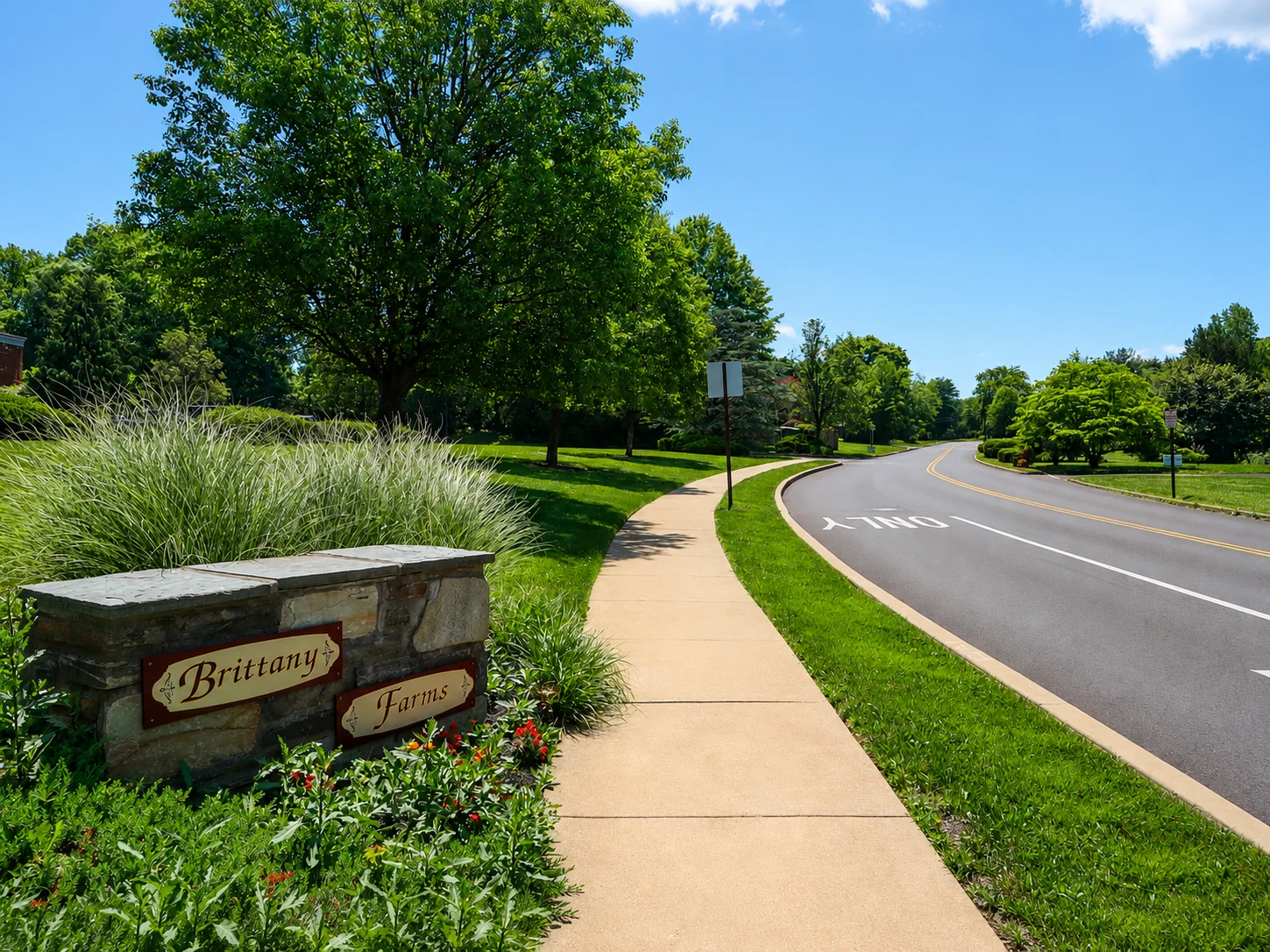 Entrance to Brittany Farms in Chalfont PA