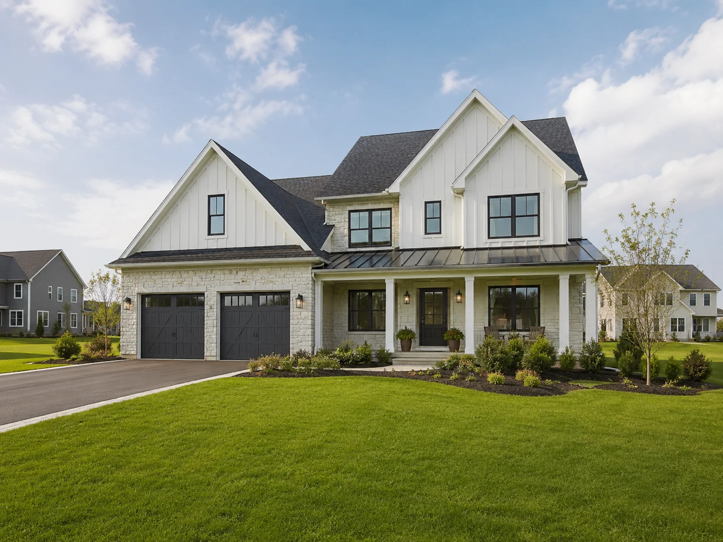 New single-family home in a Bucks County neighborhood