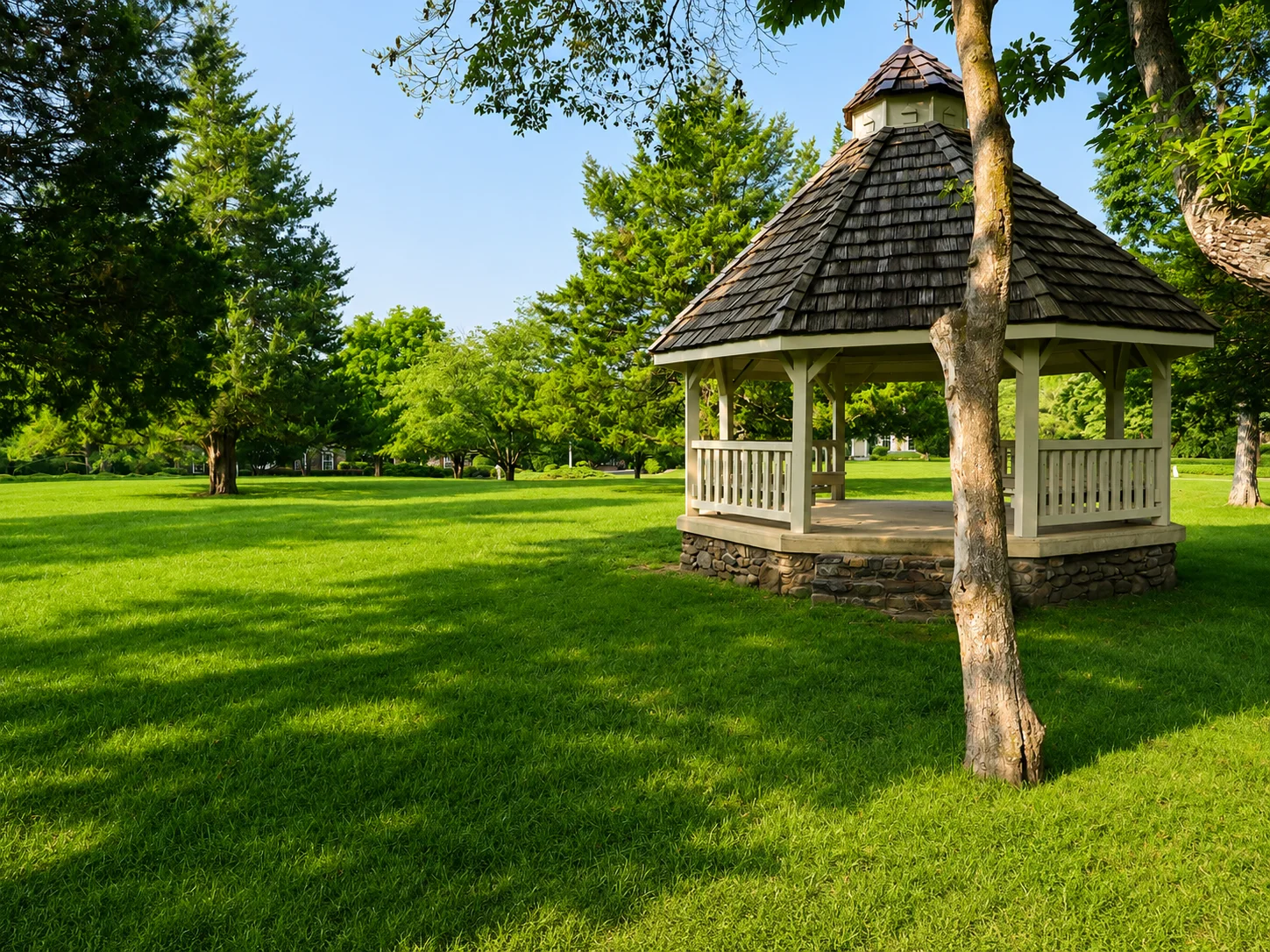 Gazebo in Cedar Glen in New Hope PA