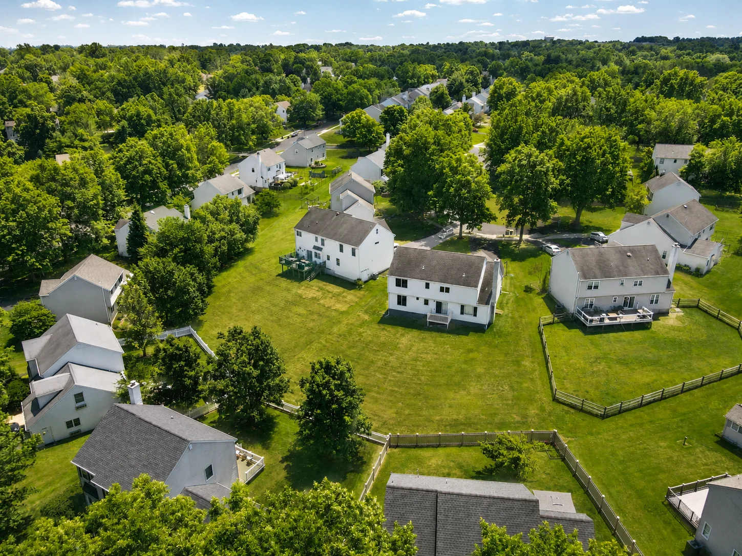 Aerial view of Cedar Hill in Chalfont PA