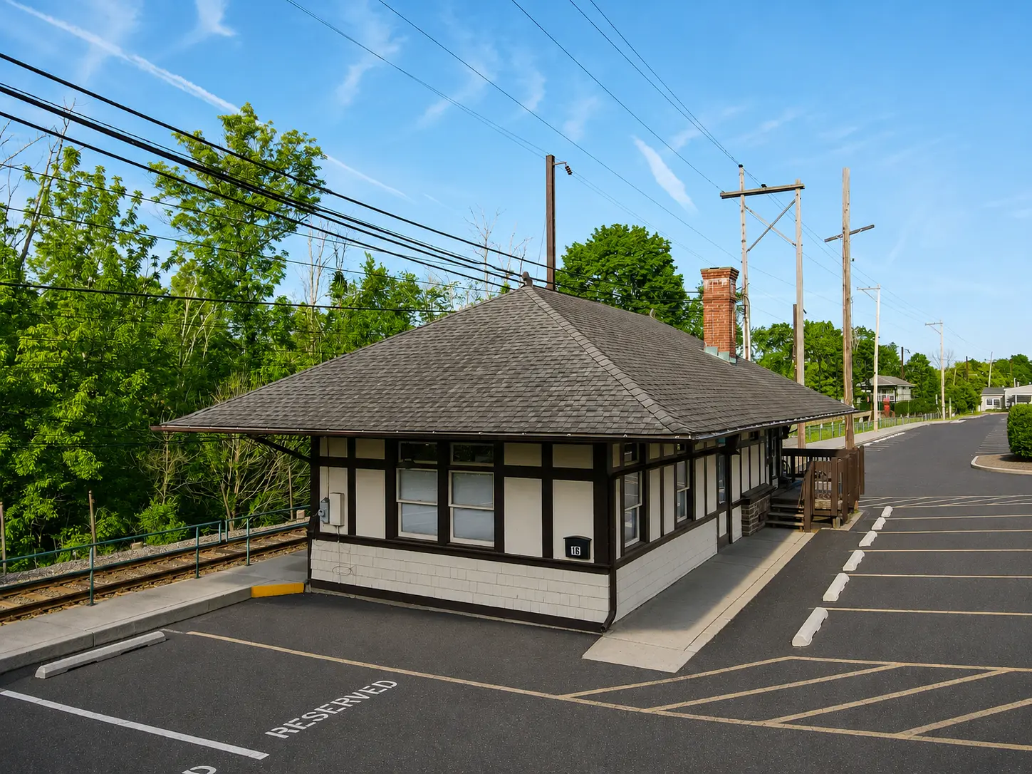 Chalfont SEPTA station in Chalfont, PA.