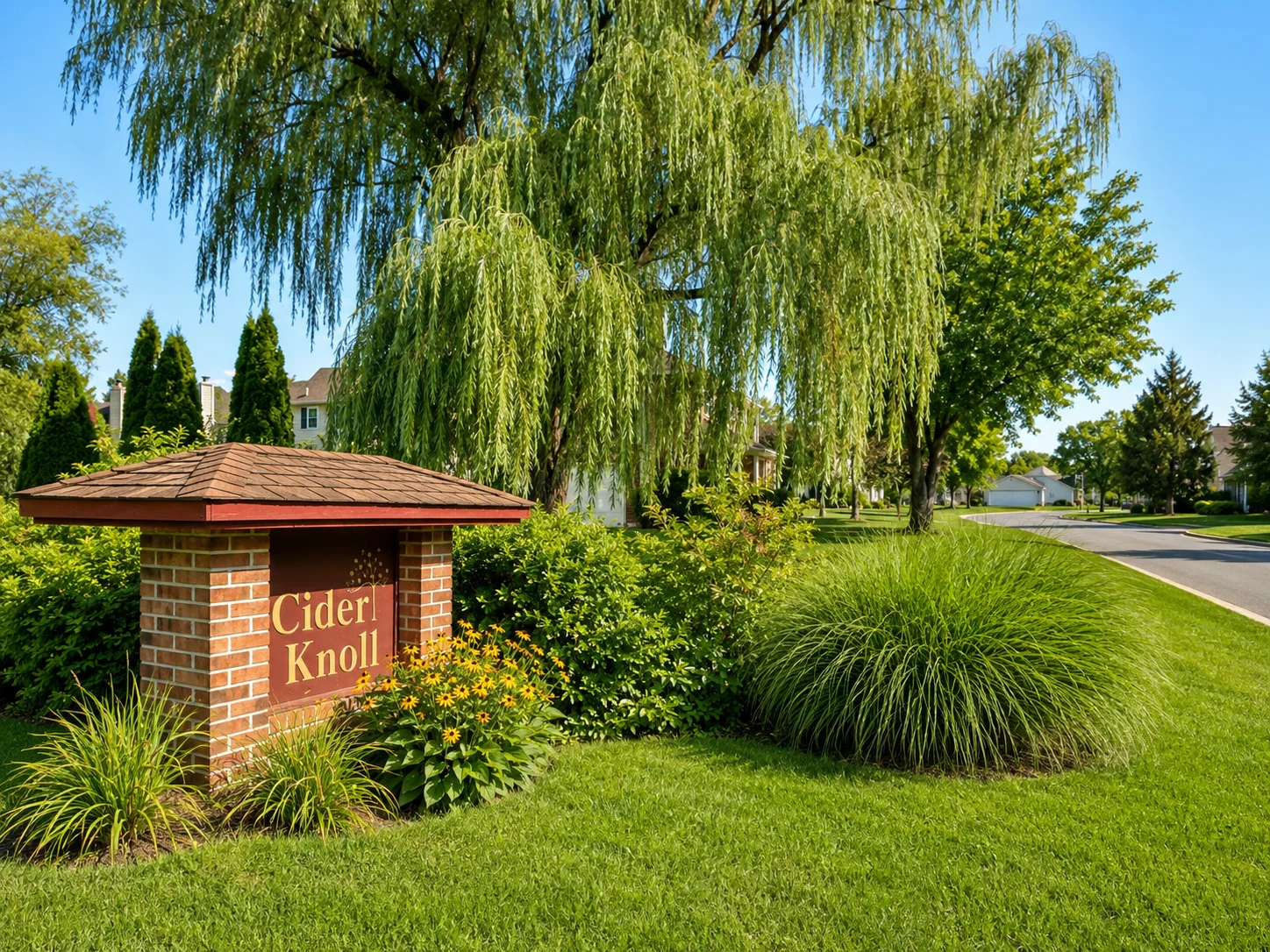 Entrance to Cider Knoll in Langhorne PA