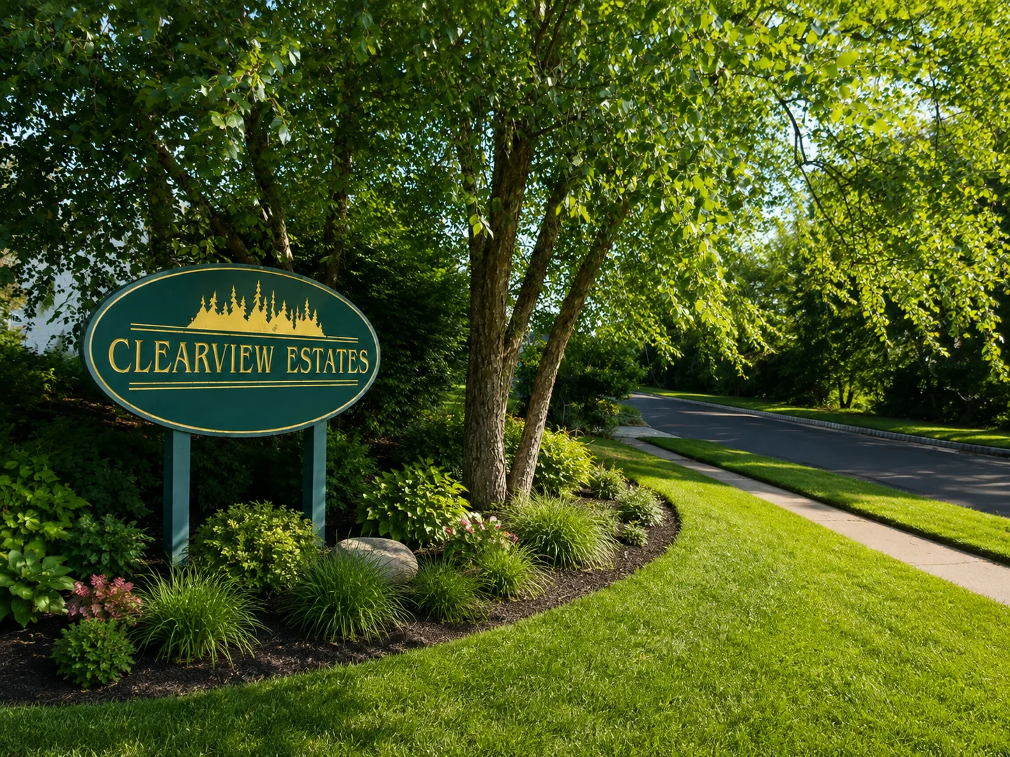 Entrance to Clearview Estates in Yardley PA
