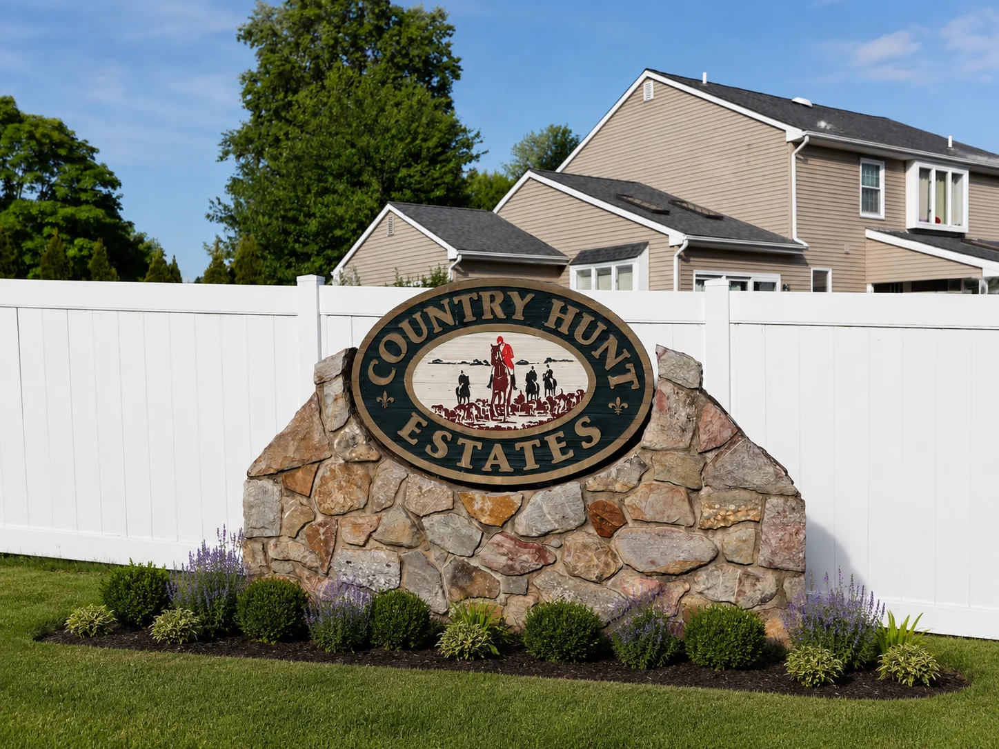 Entrance to Country Hunt Estates in Jamison PA