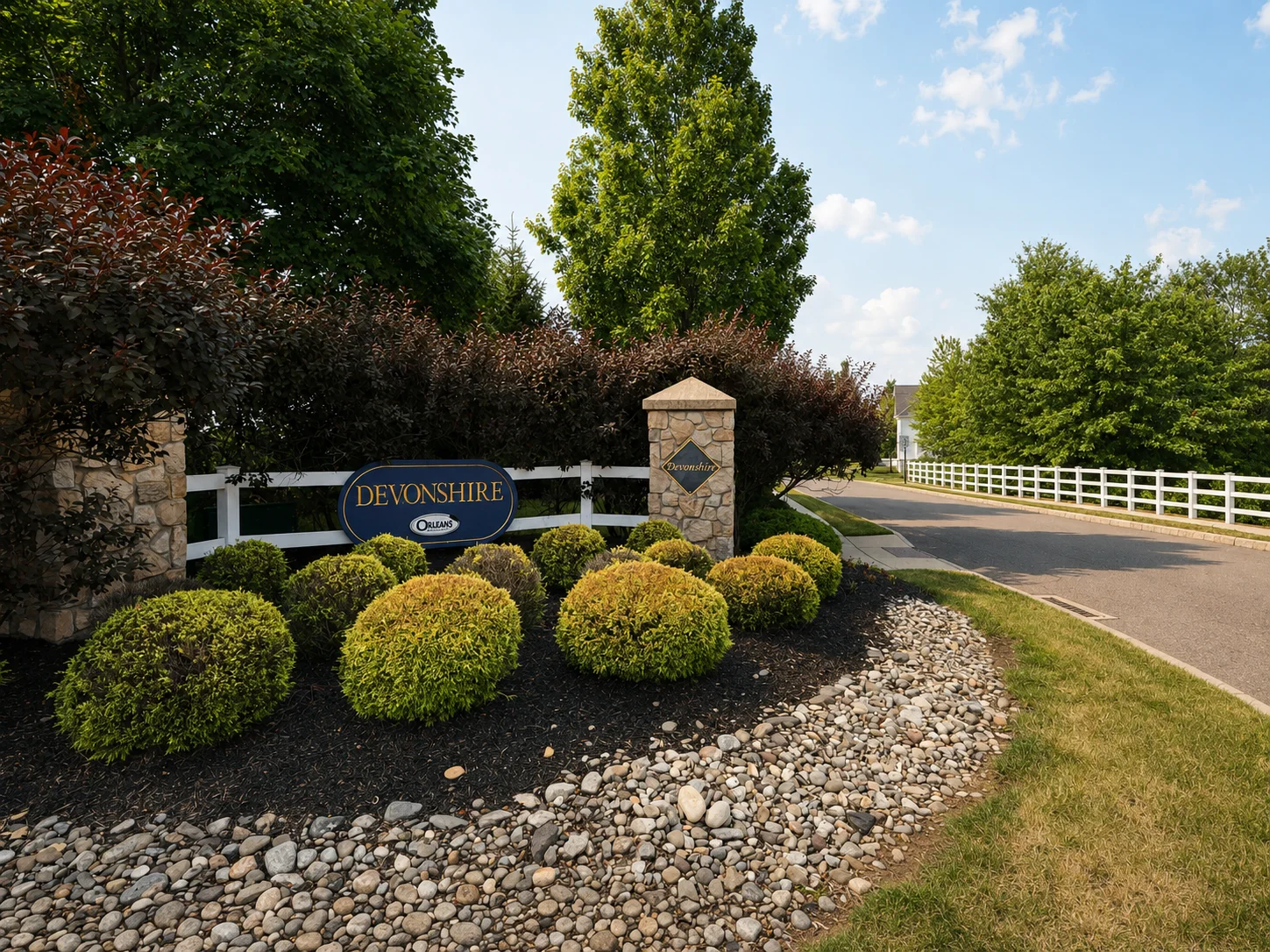 Entrance to Devonshire Estates in Furlong PA