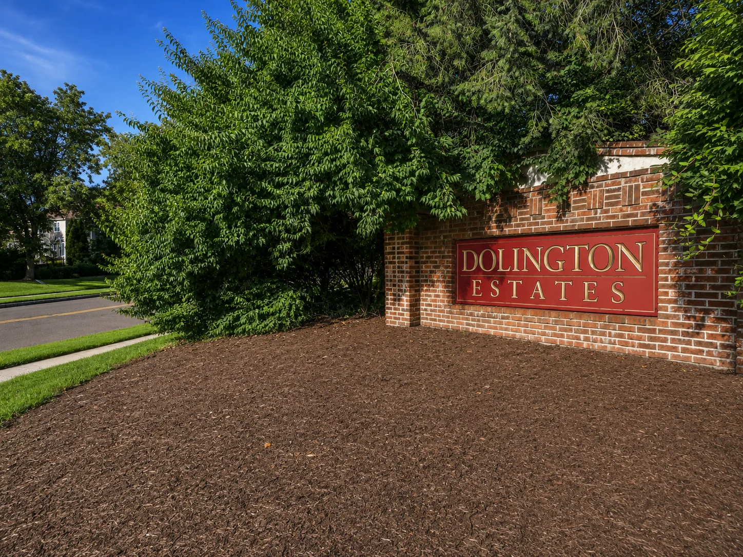 Entrance to Dolington Estates in Newtown PA