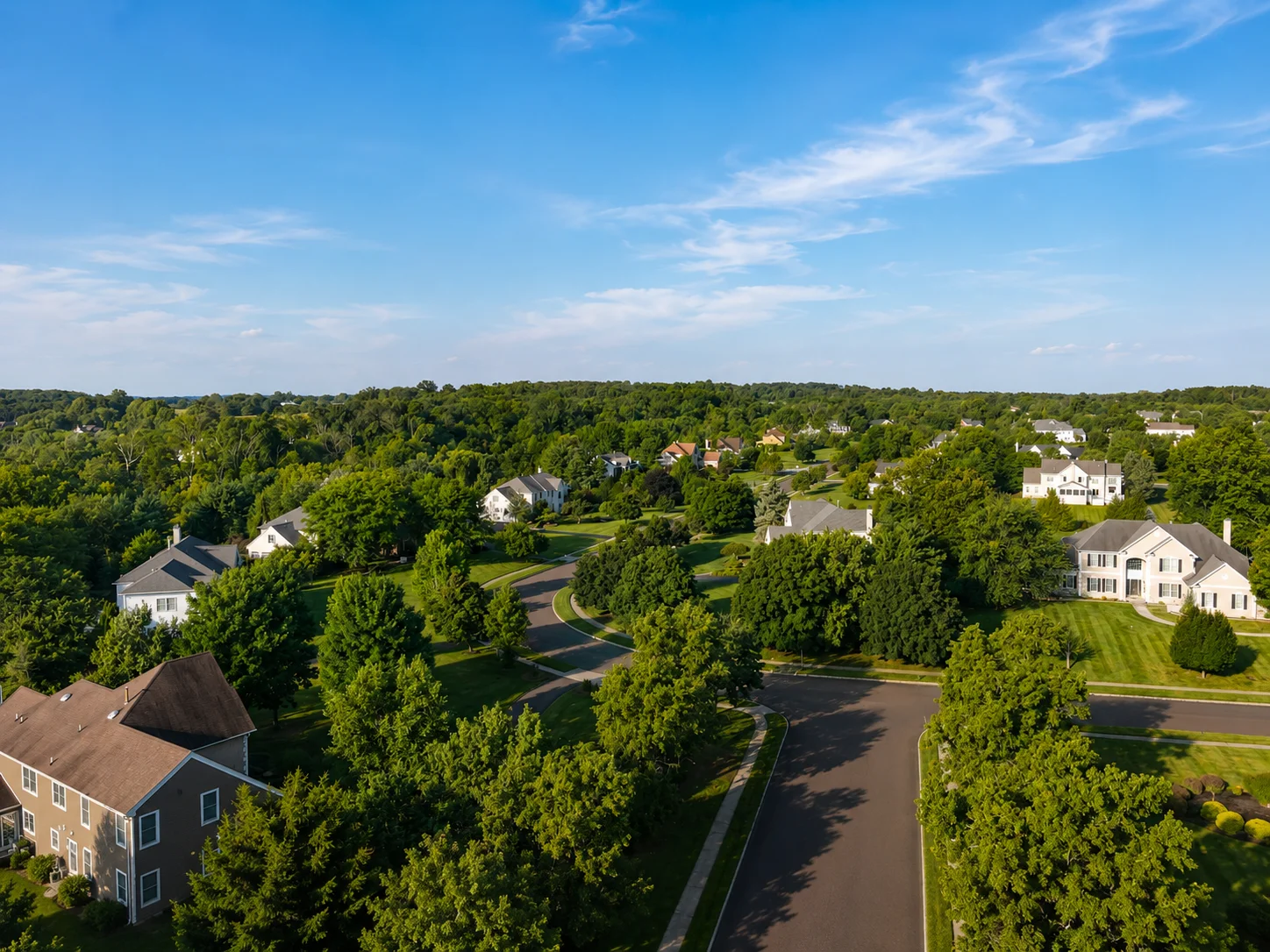 Homes in Dolington Estates in Newtown PA