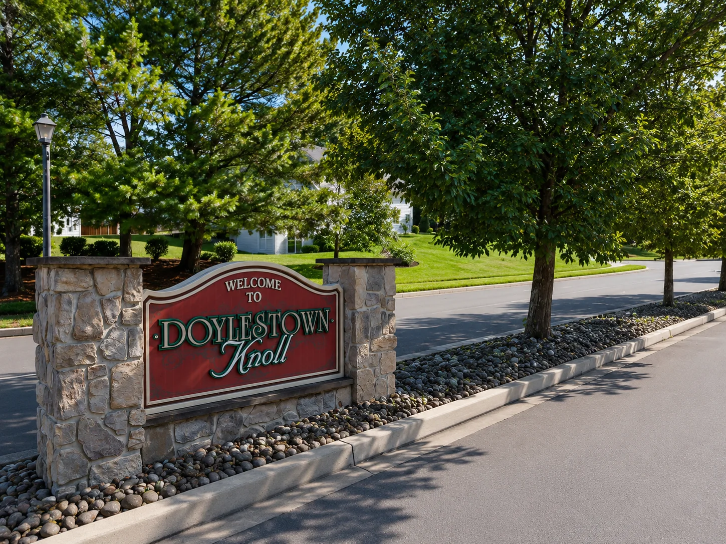 Entrance to Doylestown Knoll in Doylestown PA