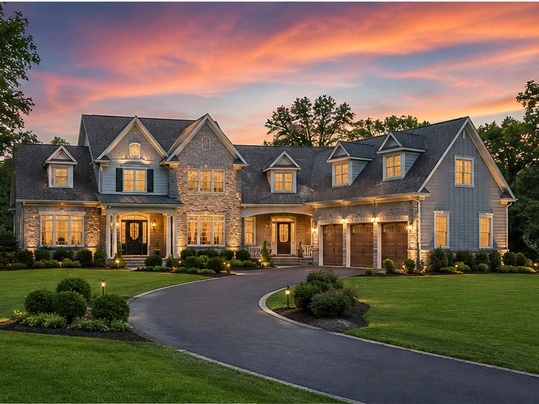Luxury home in Doylestown PA with upscale exterior and landscaped setting