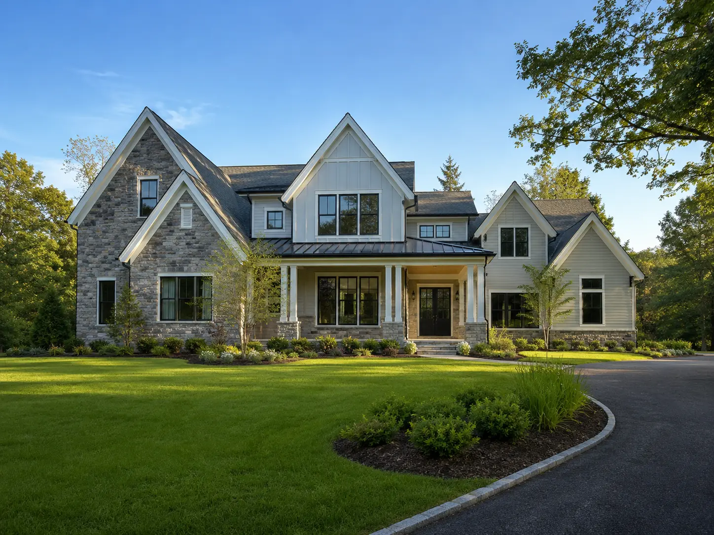 New construction custom home on a spacious landscaped lot in Doylestown PA