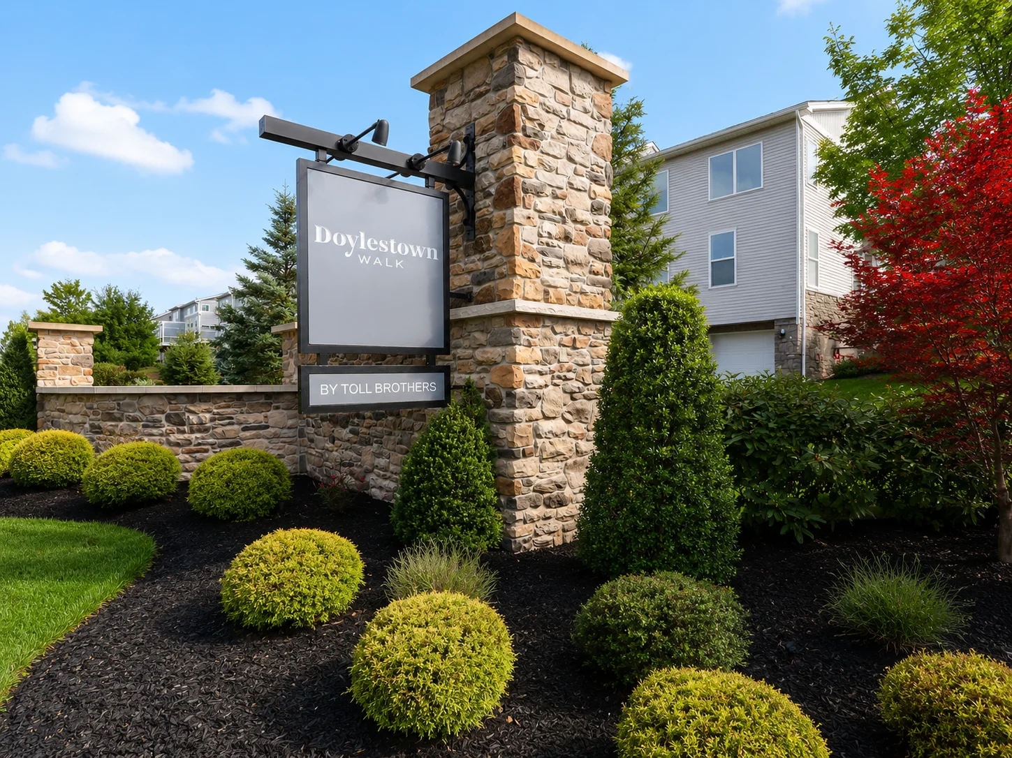 Entrance to Doylestown Walk in Doylestown PA