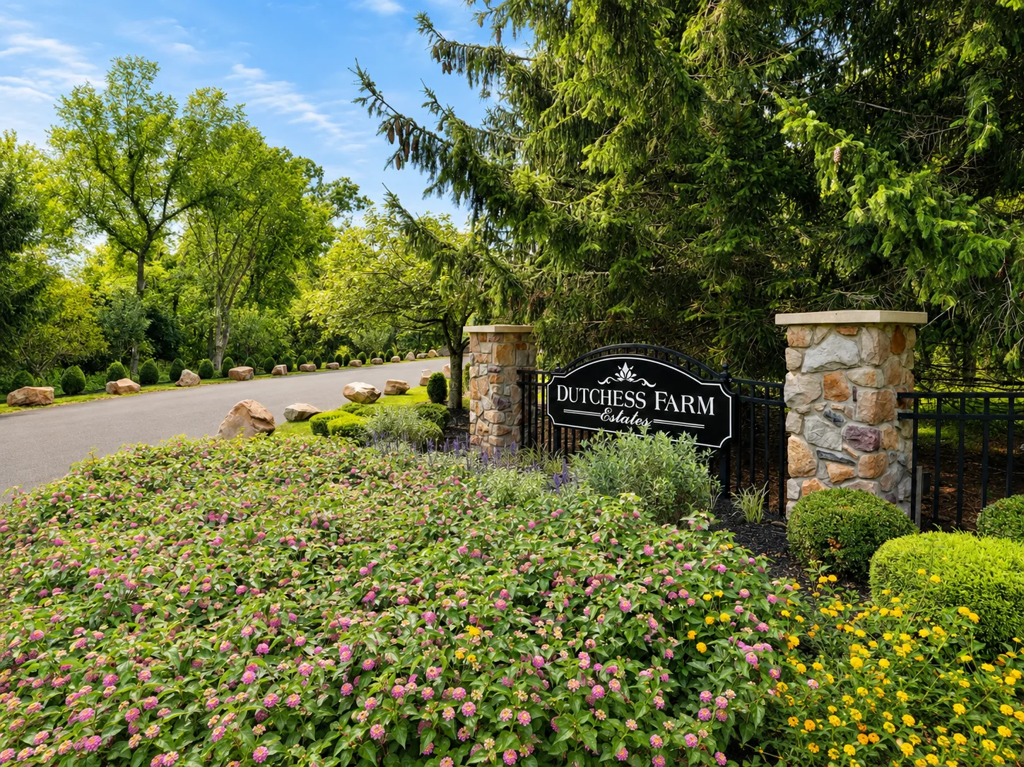 Entrance to Dutchess Farm Estates in Newtown PA