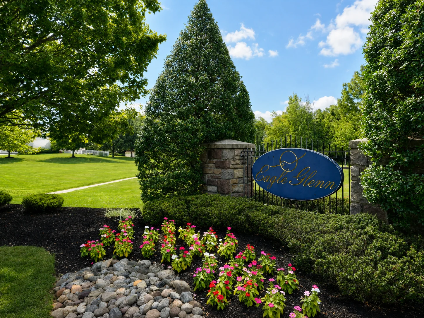 Entrance to Eagle Glenn in Newtown PA
