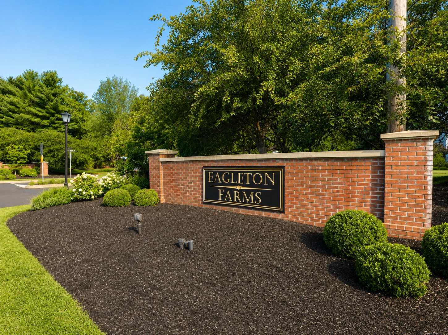Entrance to Eagleton Farms in Newtown PA