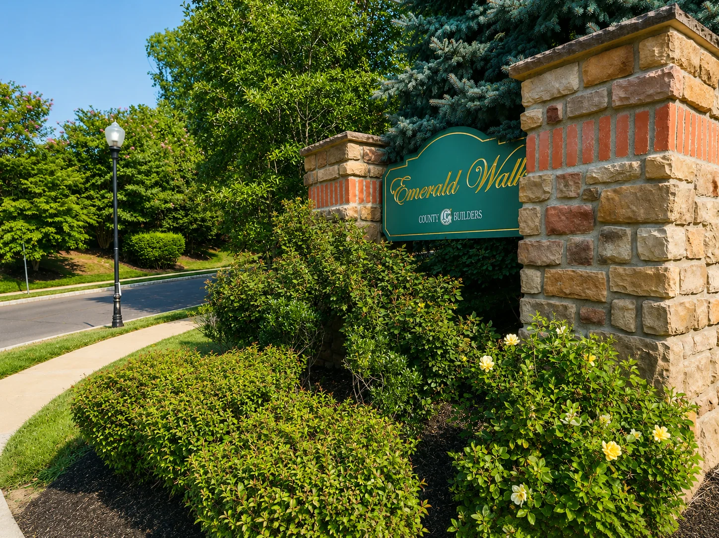 Entrance to Emerald Walk in Feasterville PA