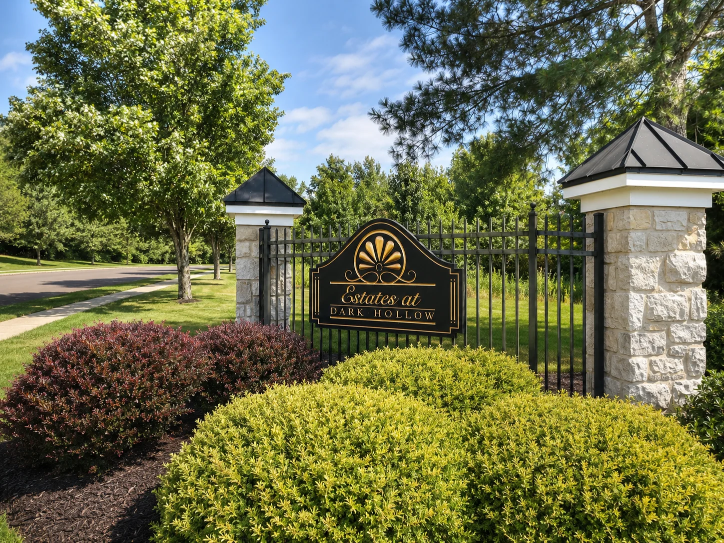 Entrance to Estates at Dark Hollow in Jamison PA
