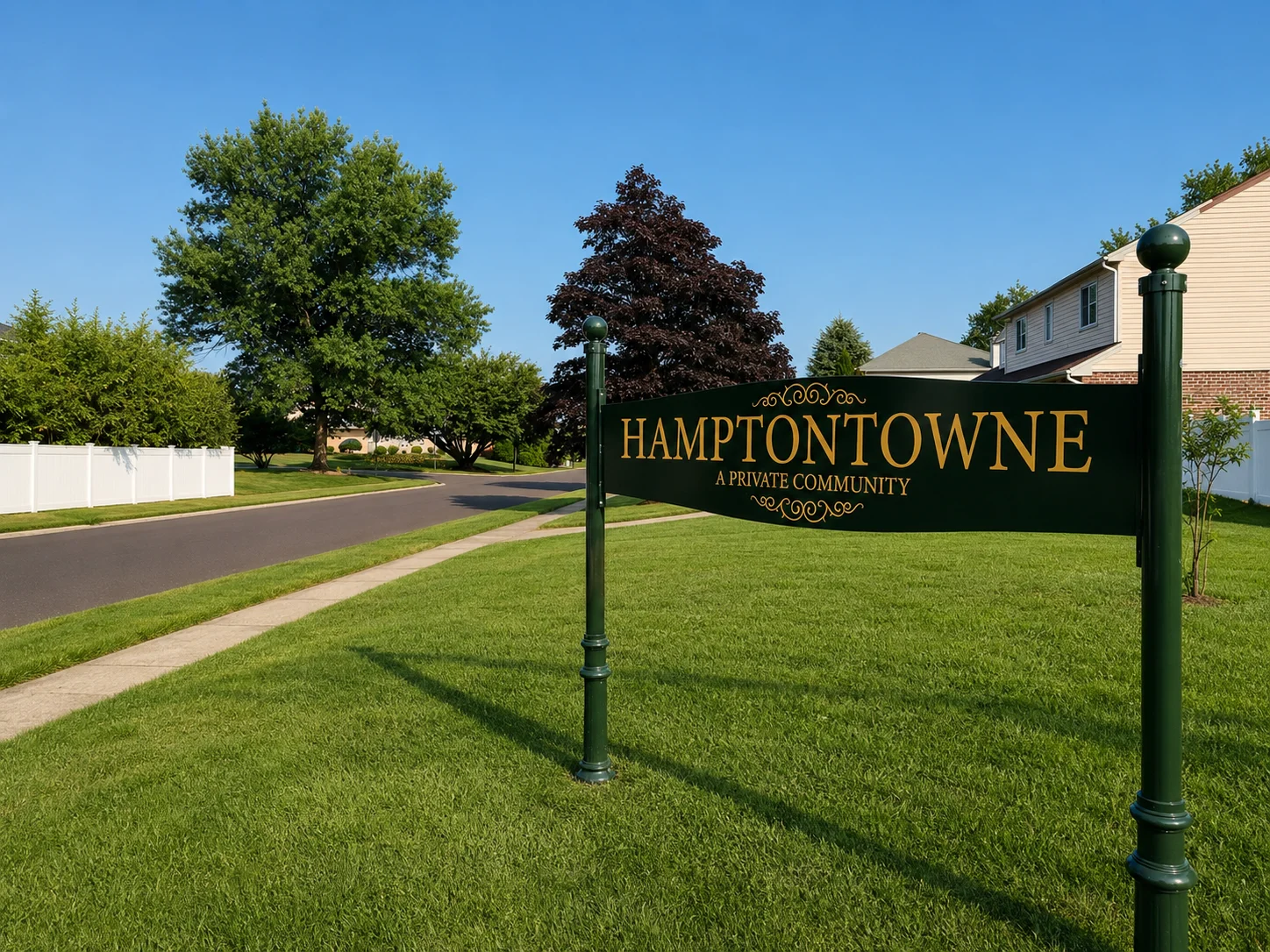 Entrance to Hamptontowne in Huntingdon Valley PA
