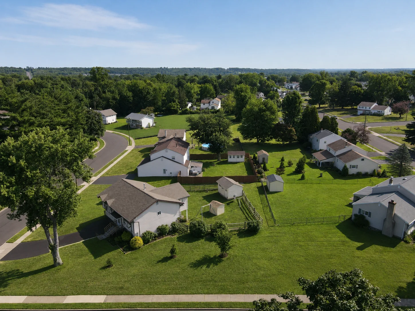 View of Hartsville Park in Warminster PA