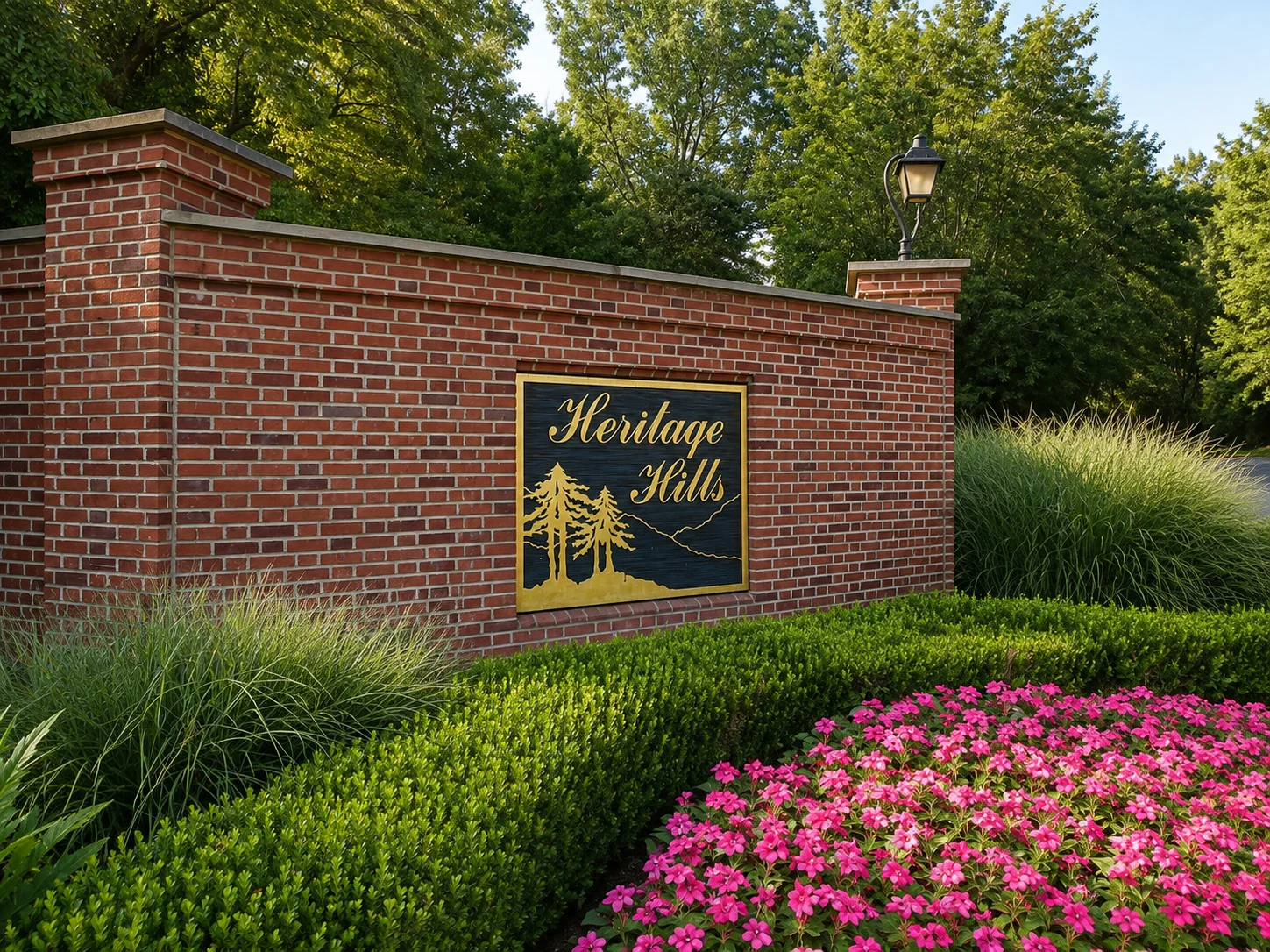 Entrance to Heritage Hills in Washington Crossing PA