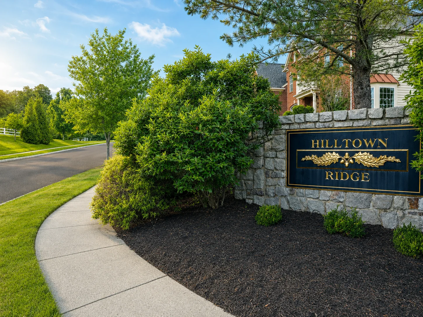 Entrance to Hilltown Ridge in Chalfont PA