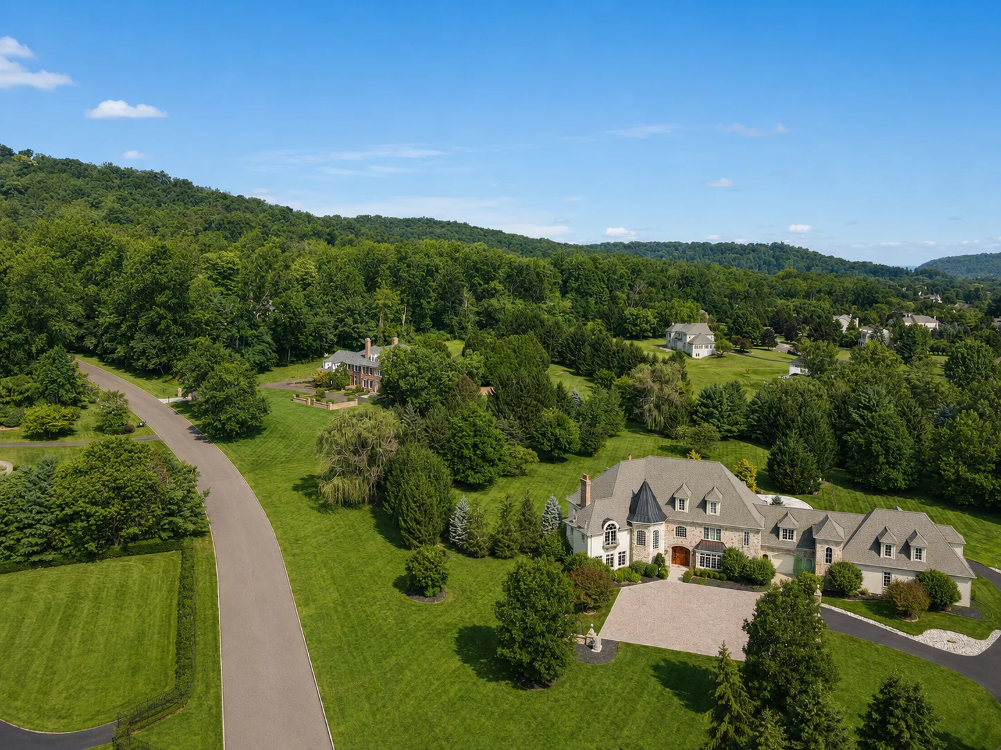 Luxury homes in Jericho Mountain Estates in New Hope PA