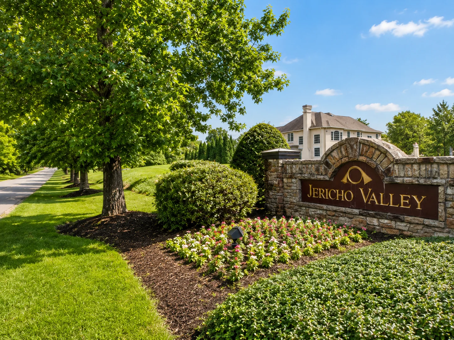 Entrance to Jericho Valley in Newtown PA