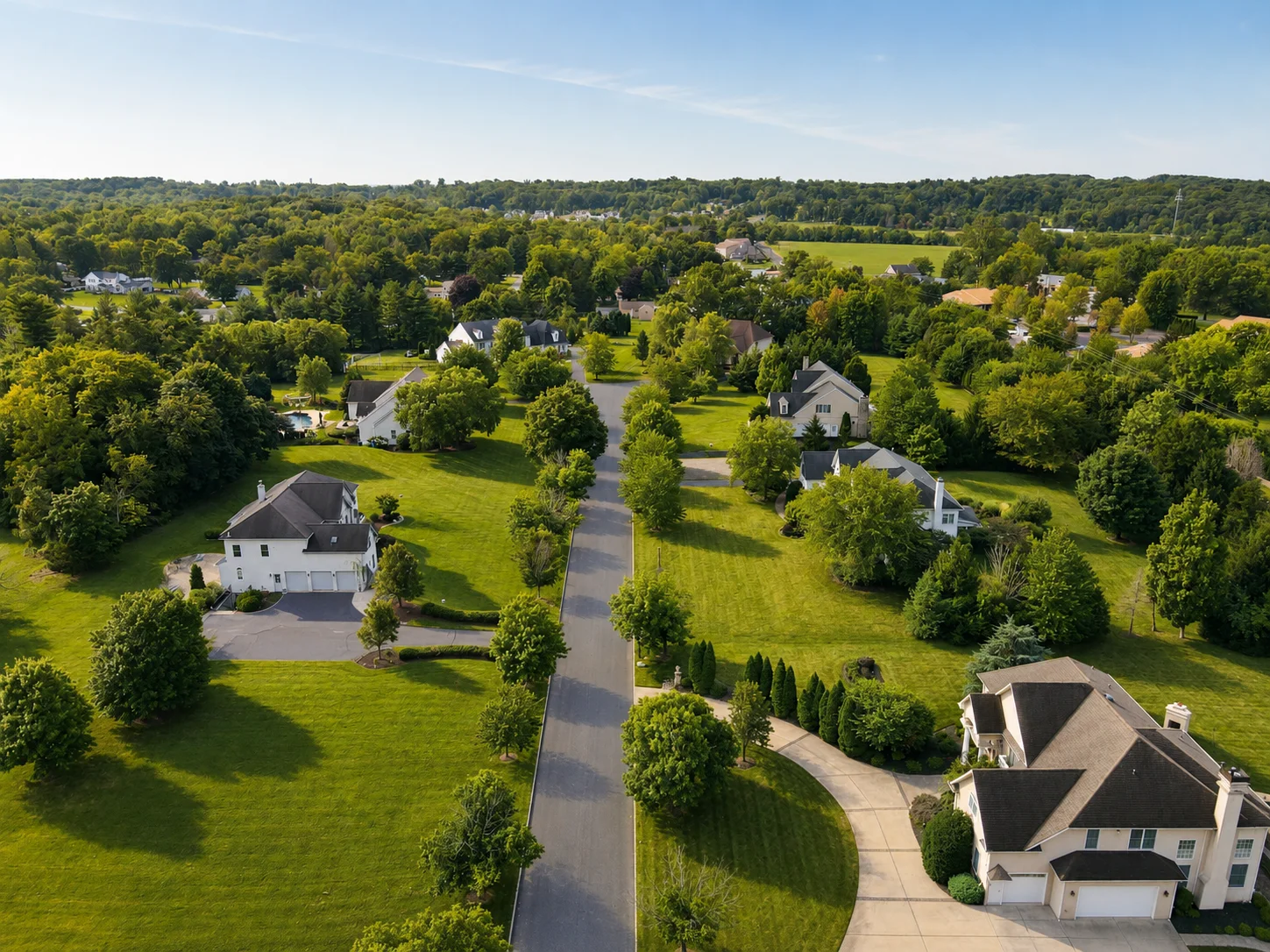 Homes in Jericho Valley in Newtown PA