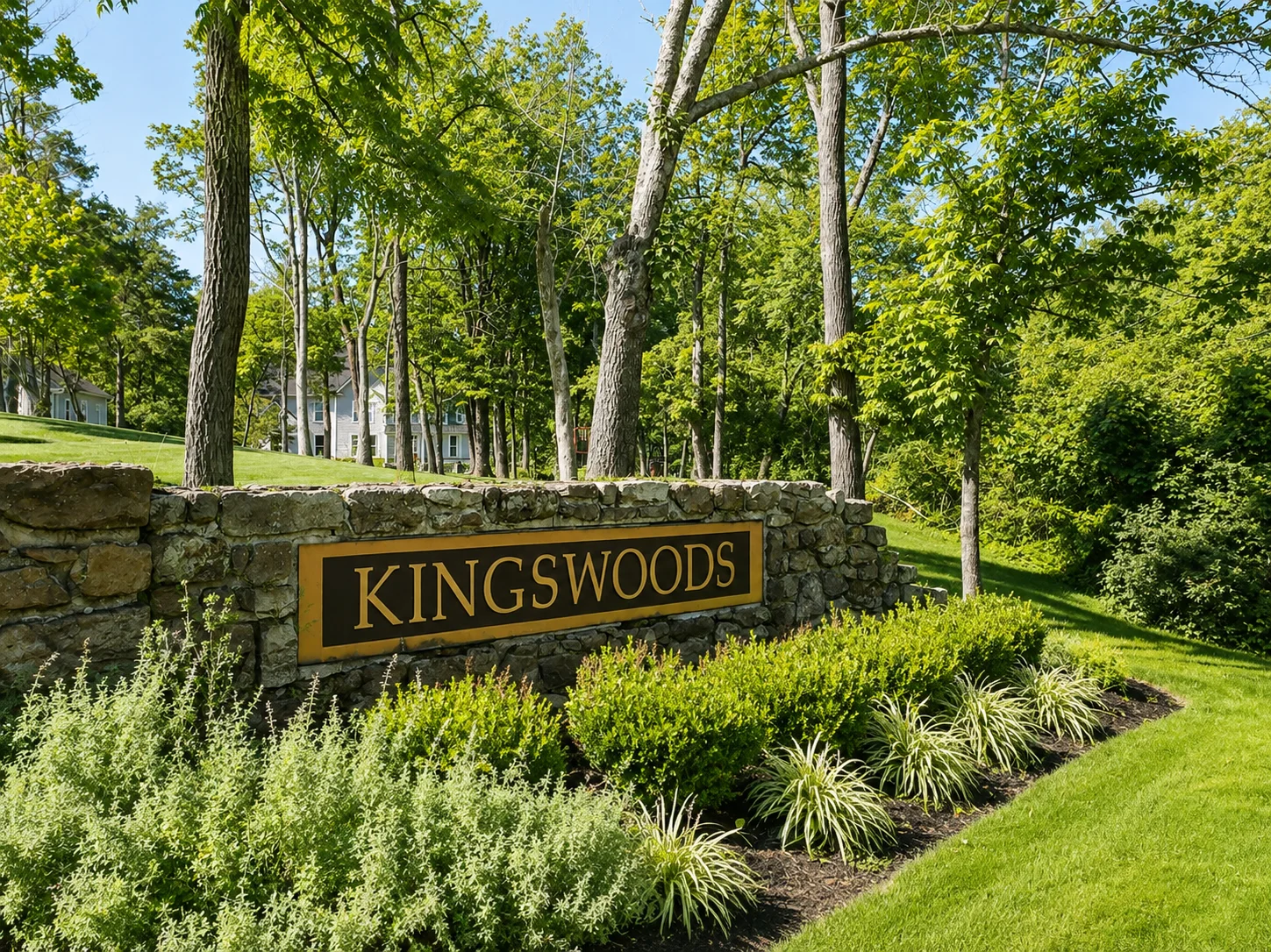 Entrance to Kingswoods in New Hope PA
