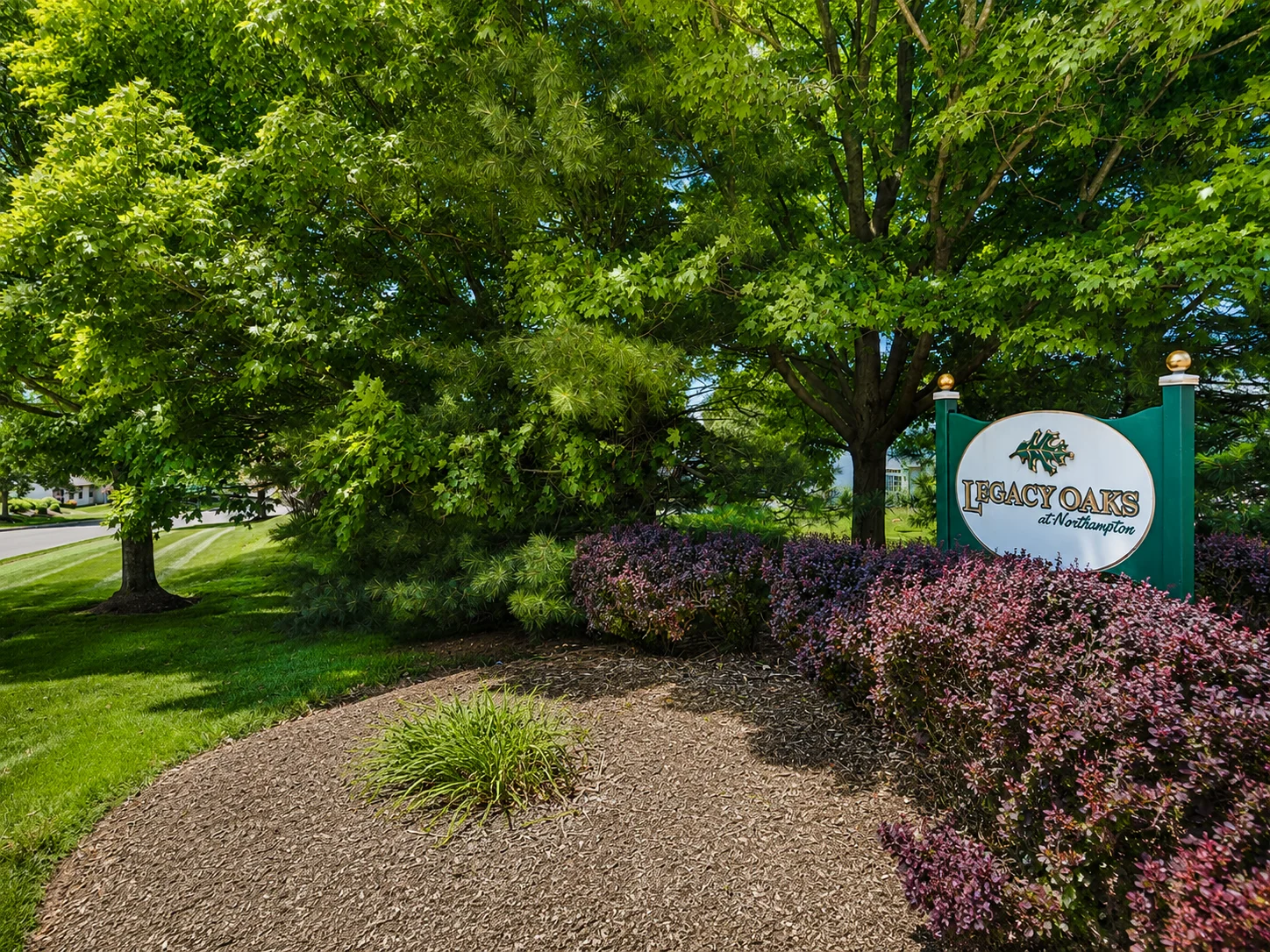 Entrance to Legacy Oaks at Northampton in Richboro PA