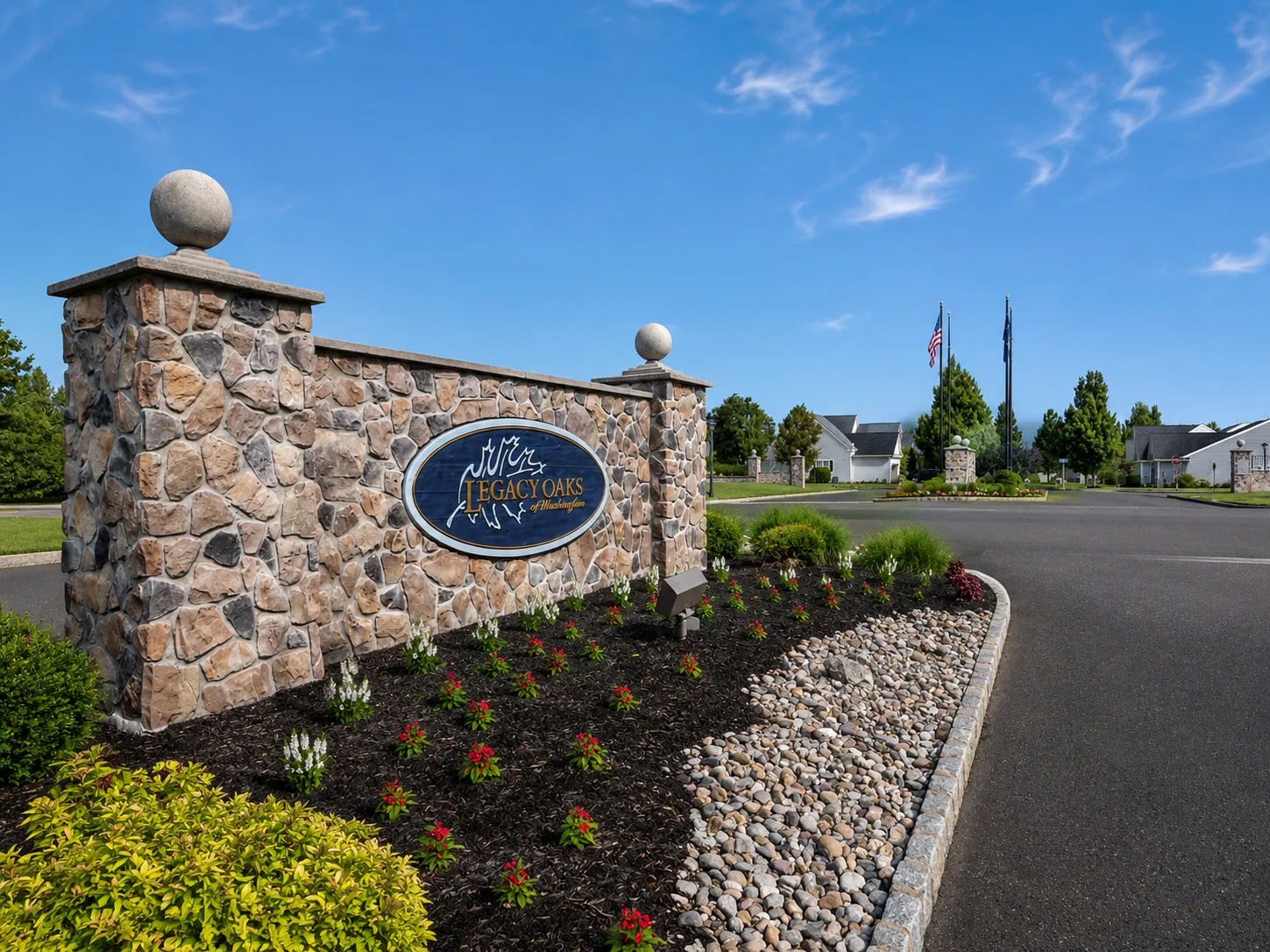Entrance to Legacy Oaks at Warrington