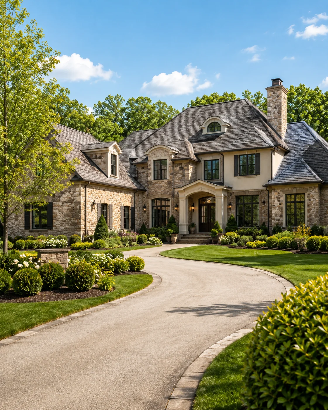 Luxury estate home representing Bucks County luxury real estate