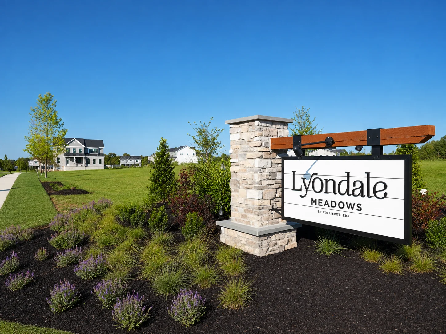 Entrance to Lyondale Meadows in Newtown PA