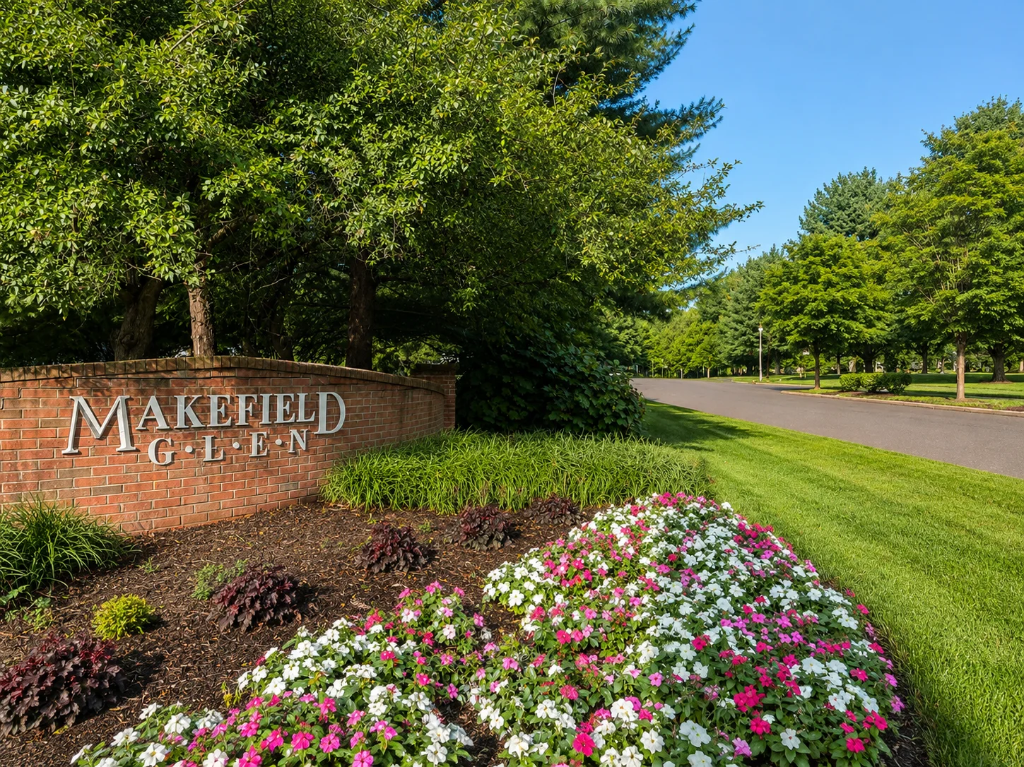 Entrance to Makefield Glen in Yardley PA