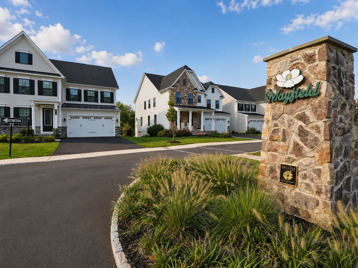 Entrance to Mayfield in Newtown PA
