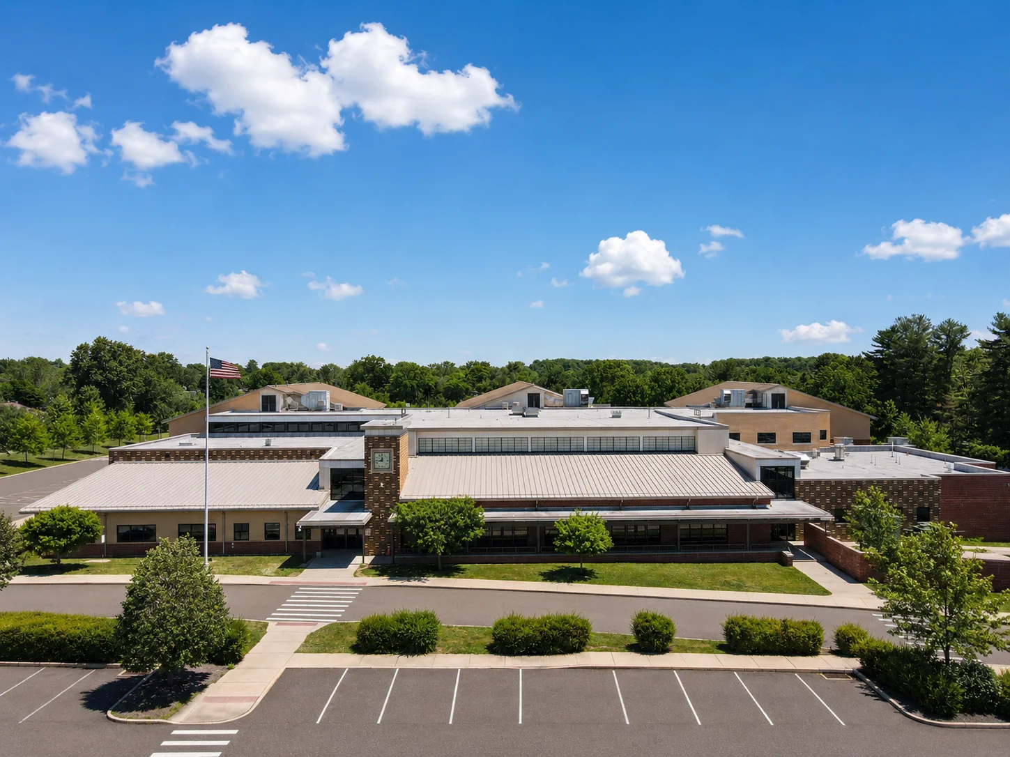 View of McDonald Elementary School in Warminster PA, Centennial School District