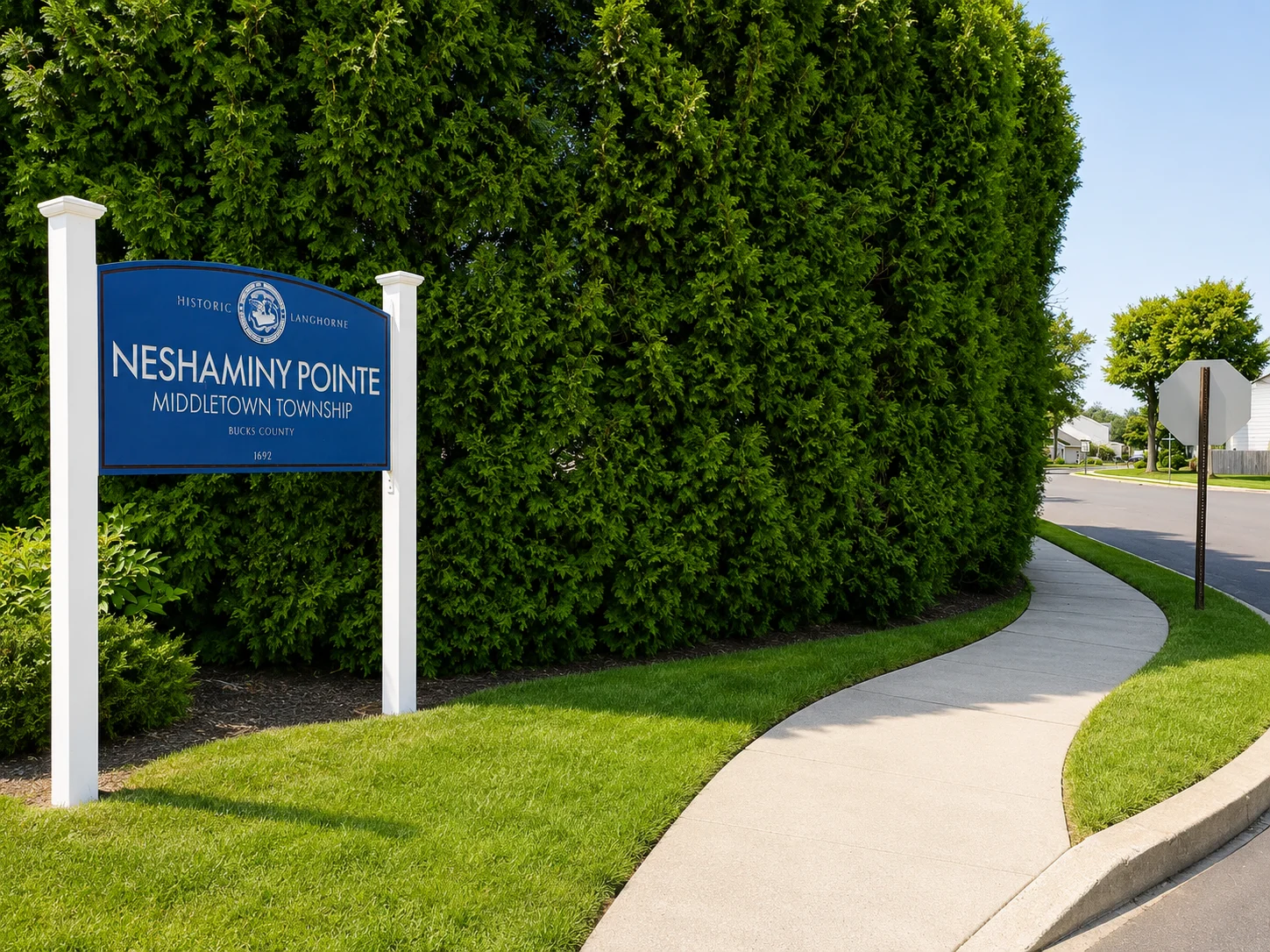 Entrance to Neshaminy Pointe in Langhorne PA