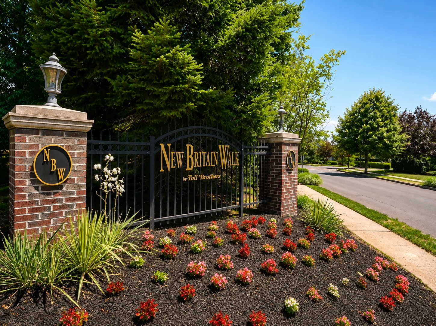 Entrance to New Britain Walk in Chalfont PA