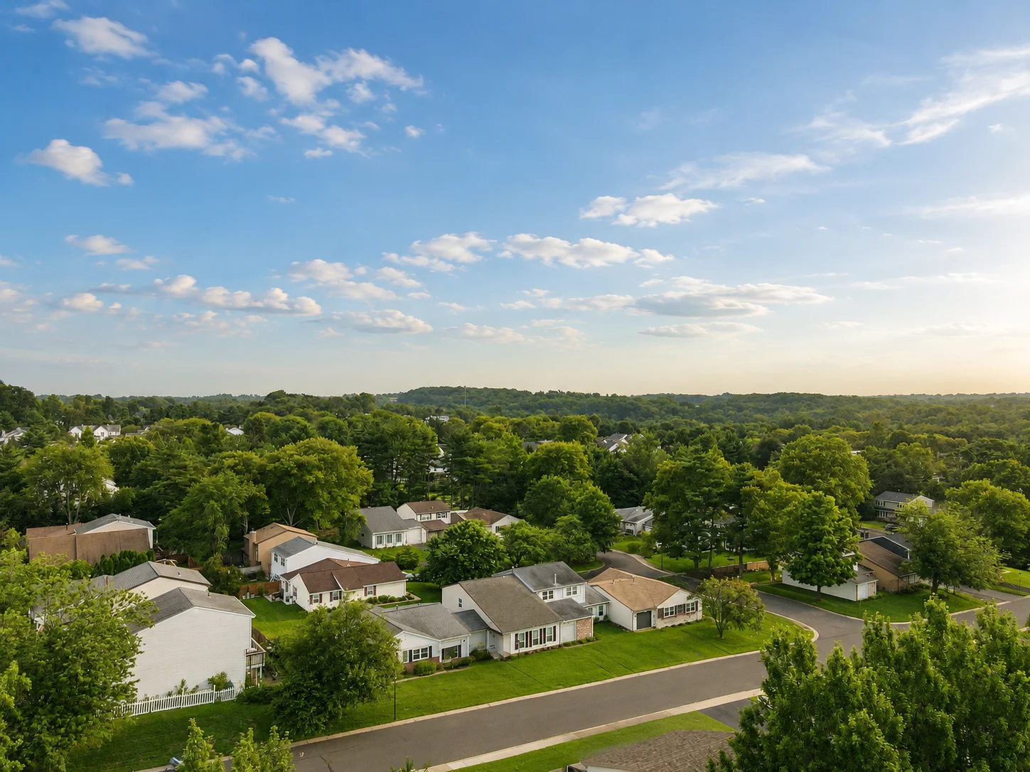 Homes and townhomes in Newtown Crossing in Newtown PA