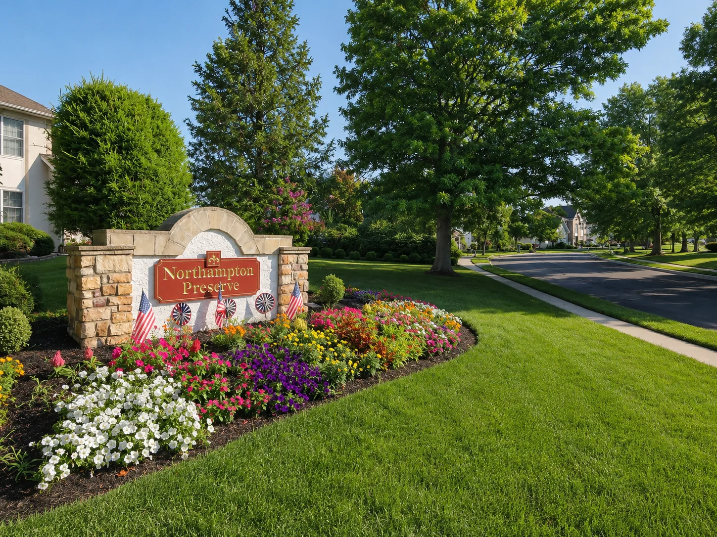 Entrance to Northampton Preserve in Holland PA
