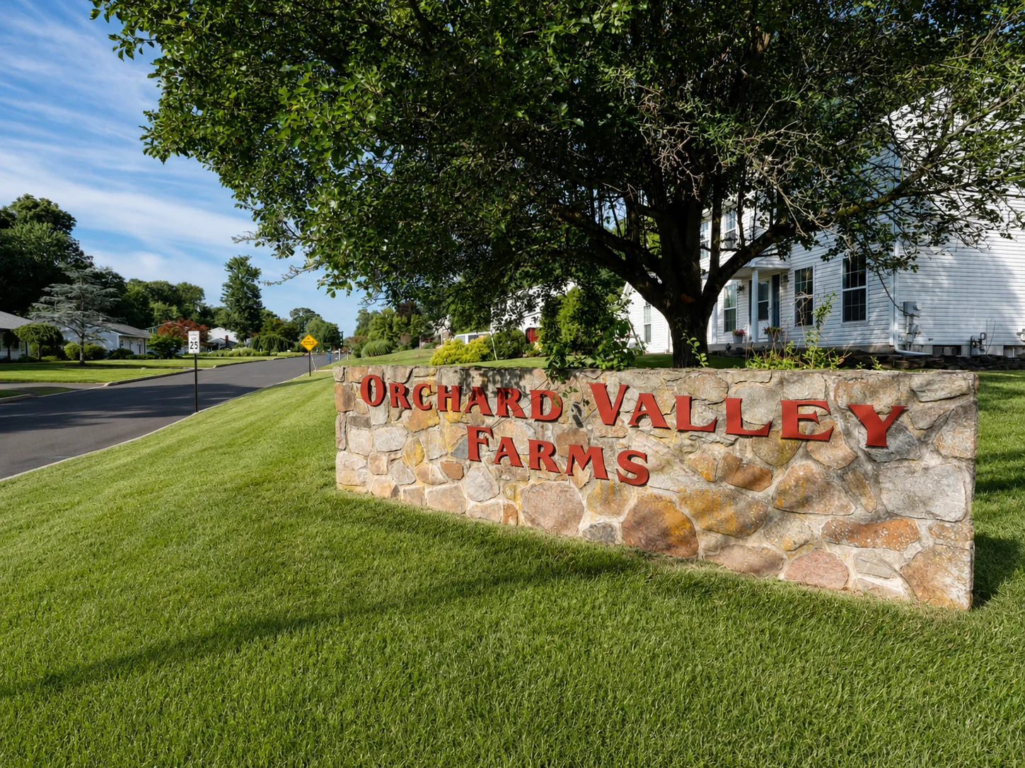 Entrance to Orchard Valley Farms in Jamison PA