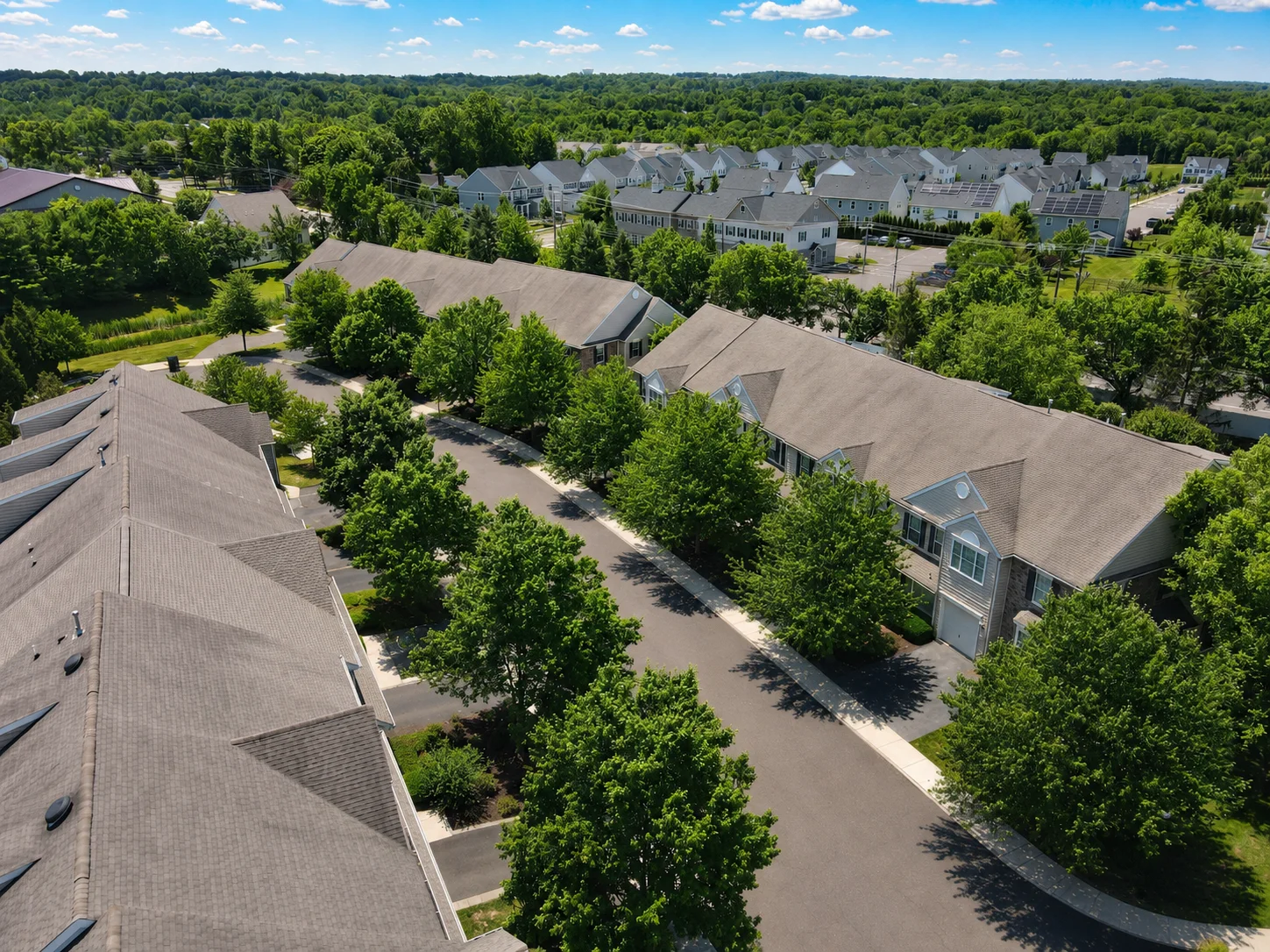 View of Oxford Lane in Chalfont PA
