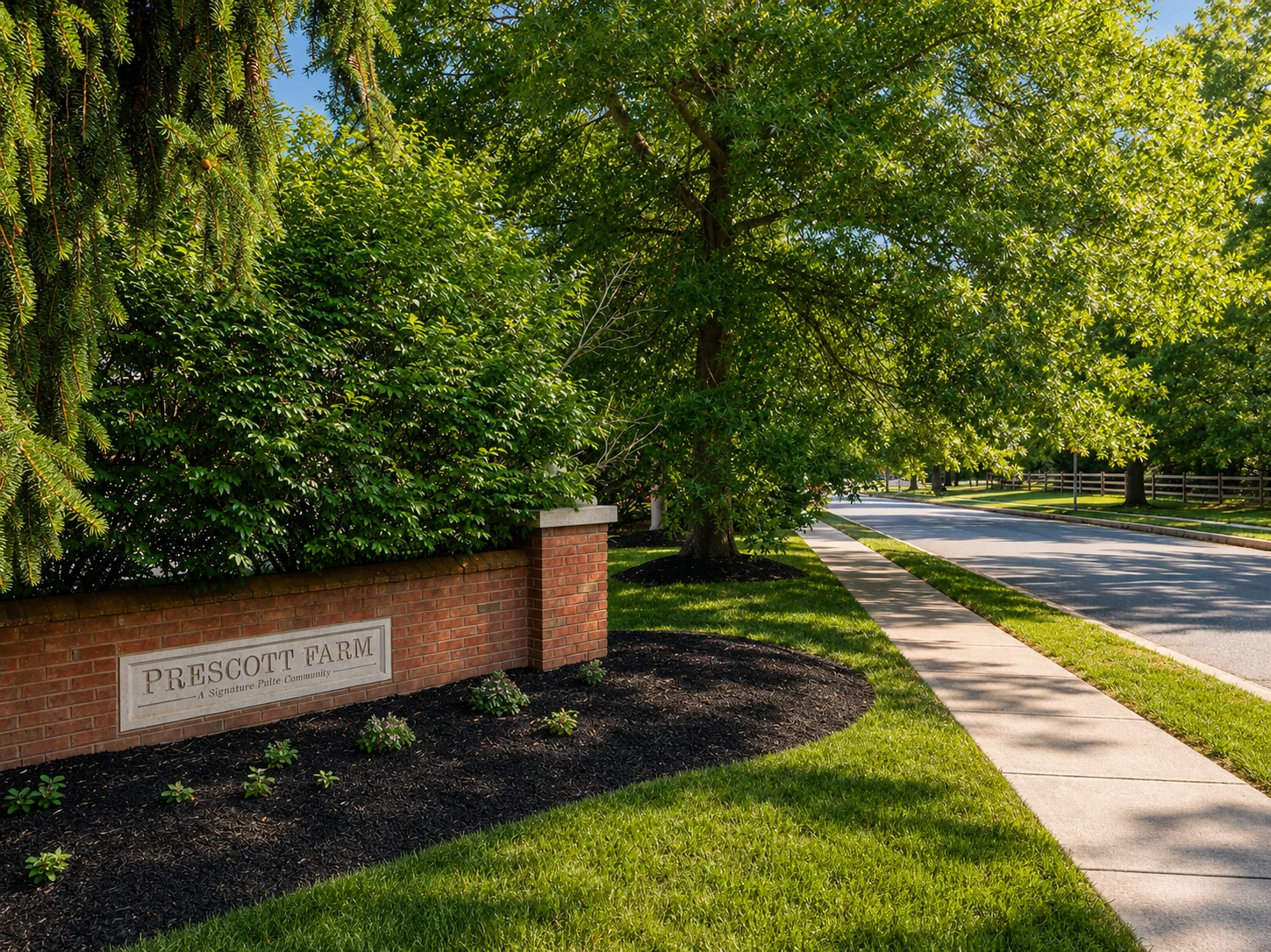 Entrance to Prescott Farms in Chalfont PA