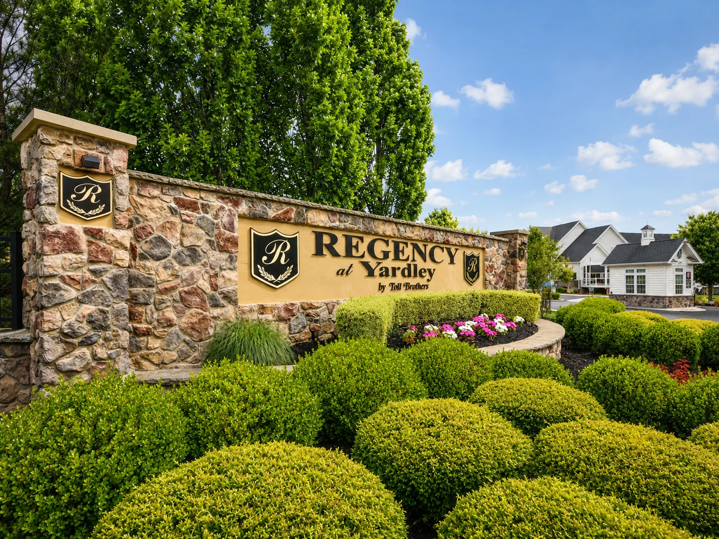 Entrance to Regency at Yardley in Lower Makefield Township