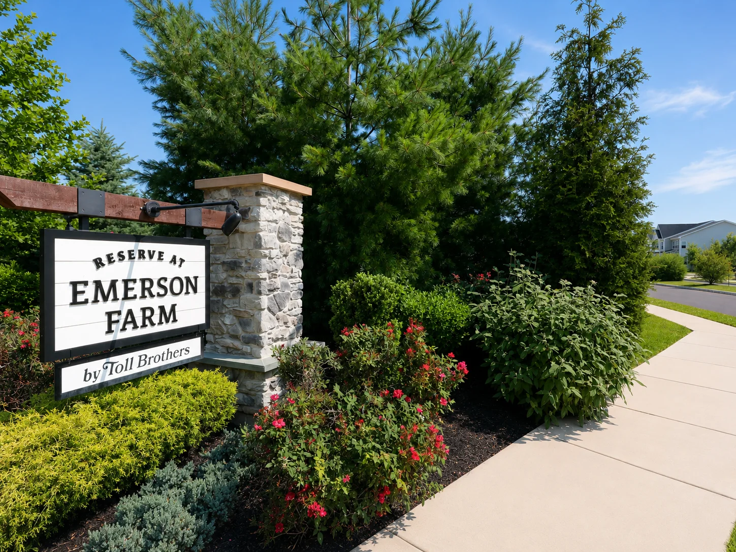 Entrance to Reserve at Emerson Farm in Warrington PA