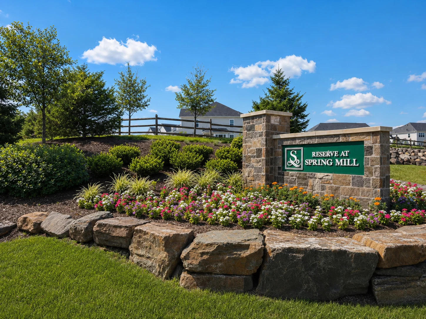 Entrance to Reserve at Spring Mill in Warminster PA