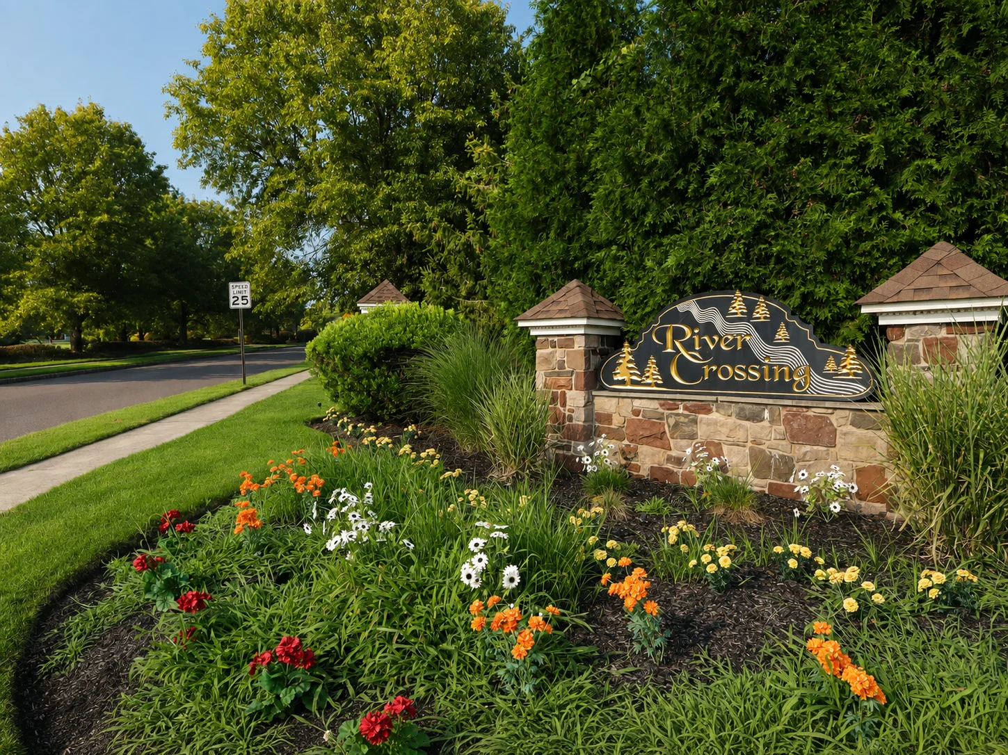 Entrance to River Crossing in New Hope PA